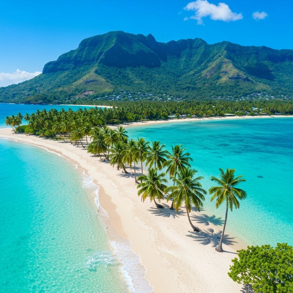 Beautiful tropical island paradise